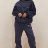 Sky Navy joggingbroek met fleece binnenkant
