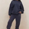 Sky Navy joggingbroek met fleece binnenkant
