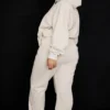 Sky Oatmeal joggingbroek met fleece achterkant