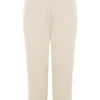 Sky Oatmeal joggingbroek met fleece achterkant