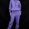 Sky Purple joggingbroek met fleece achterkant