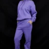 Sky Purple joggingbroek met fleece achterkant