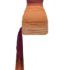 Sofie Ombre Mesh strapless mini-jurk