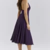 Solada Grape Georgette Halter Zomerjurk