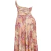 Solada halterjurk van georgette met paisley patchworkprint voor de zomer