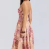 Solada halterjurk van georgette met paisley patchworkprint voor de zomer