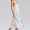 Solada halterjurk van georgette met stippenprint voor de zomer