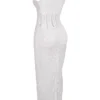 Sophina witte katoenen maxi-jurk met Engelse borduursels