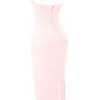 Stefania Soft Peach Korsett-Jurken Maxi-jurk