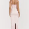 Stefania Soft Peach Korsett-Jurken Maxi-jurk
