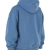 Storm Azure katoenen fleece-back Hoodie met ritssluiting