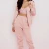 Storm Blush katoenen Hoodie met fleece binnenkant en ritssluiting