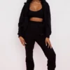 Storm Ink katoenen Hoodie met fleece binnenkant en ritssluiting