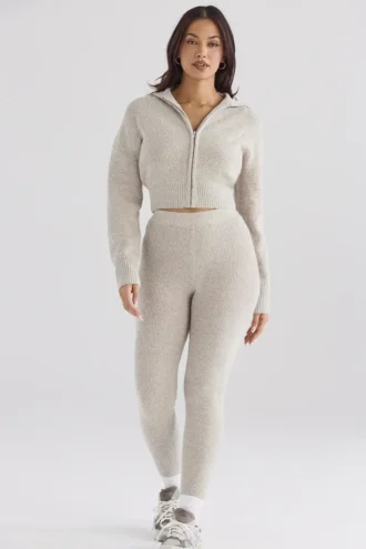 Sydney Opal geribbelde gebreide Leggings