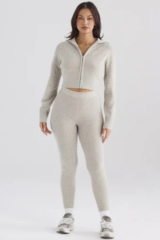 Sydney Opal geribbelde gebreide Leggings