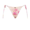 Tahiti bikini-onderstuk met bloemenprint en strikbandjes