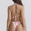 Tahiti bikini-onderstuk met bloemenprint en strikbandjes