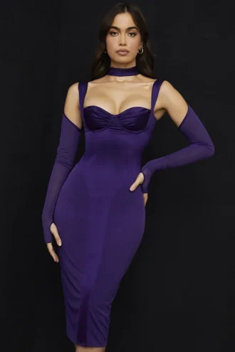 Talika Grape Korsetten Midi-jurk