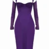 Talika Grape Korsetten Midi-jurk