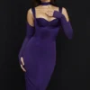 Talika Grape Korsetten Midi-jurk