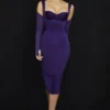 Talika Grape Korsetten Midi-jurk