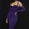 Talika Grape Korsetten Midi-jurk
