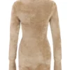 Taya Fawn Chenille mini-jurk