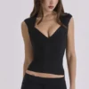The Icon Zwarte Bandage Top