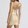 The OG gouden bandage mini-jurk