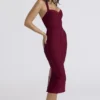 The Supermodel Ruby halternek bandage midi-jurk