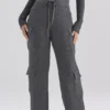 Theekleurige, gebreide utility-broek