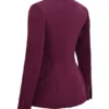 Theodora Wijnrode Blazer met Diepe V-hals