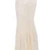 Therese Vintage crèmekleurige maxi-rok met kant