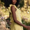 Tink Buttercup satijnen mini-jurk met ruches