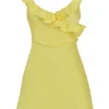 Tink Buttercup satijnen mini-jurk met ruches