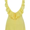 Tink Buttercup satijnen mini-jurk met ruches