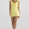 Tink Buttercup satijnen mini-jurk met ruches