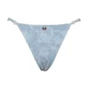 Toulouse blauw paisley bikini-onderstuk met ruches