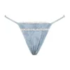 Toulouse blauw paisley bikini-onderstuk met ruches