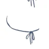 Tropez diepblauwe halternek Bikini’s