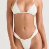 Tropez ivoorkleurige halternek Bikini’s