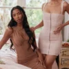 Valentina Mocha asymmetrische midi-jurk met uitsnijdingen