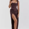 Vesper rijkbruine maxi-rok