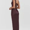 Vesper rijkbruine maxi-rok