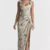 Vesper Vintage Maxi-rok met bloemenprint
