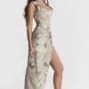 Vesper Vintage Maxi-rok met bloemenprint