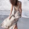 Vesper Vintage Maxi-rok met bloemenprint