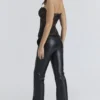 Yara Zwarte kanten strapless korsetten-top