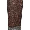 Yolanda zwarte kanten midirok