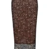 Yolanda zwarte kanten midirok